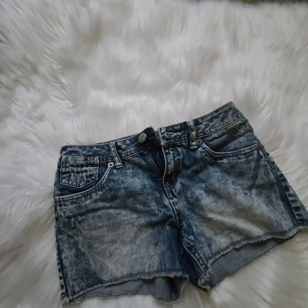 Justice Cutoff Style Distressed Jean Shorts